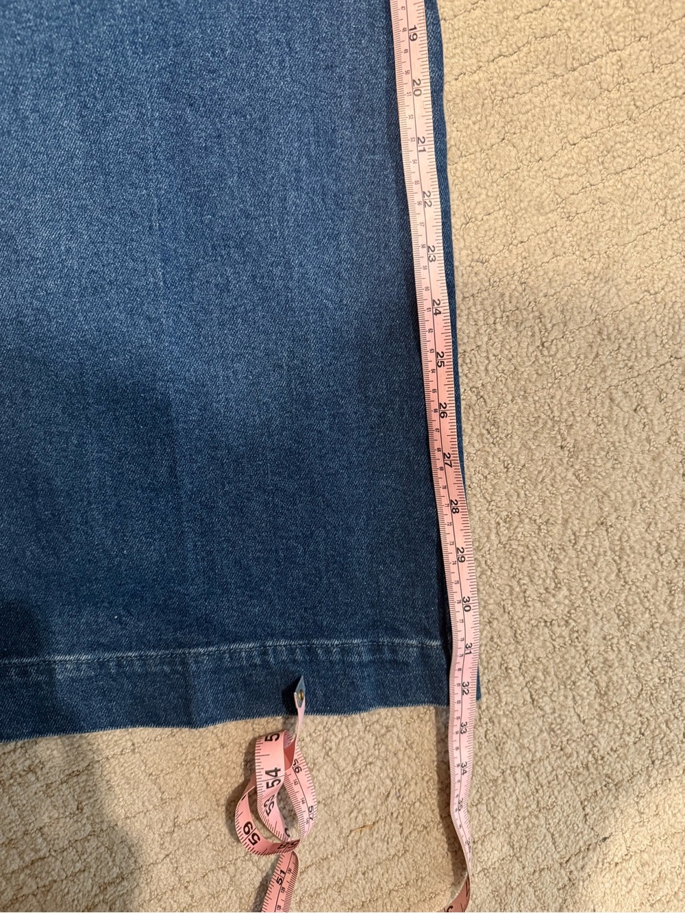 NWT Sezane Matheo Trousers Wide Leg Dark Blue Denim Pants 38 - Picture 7 of 7